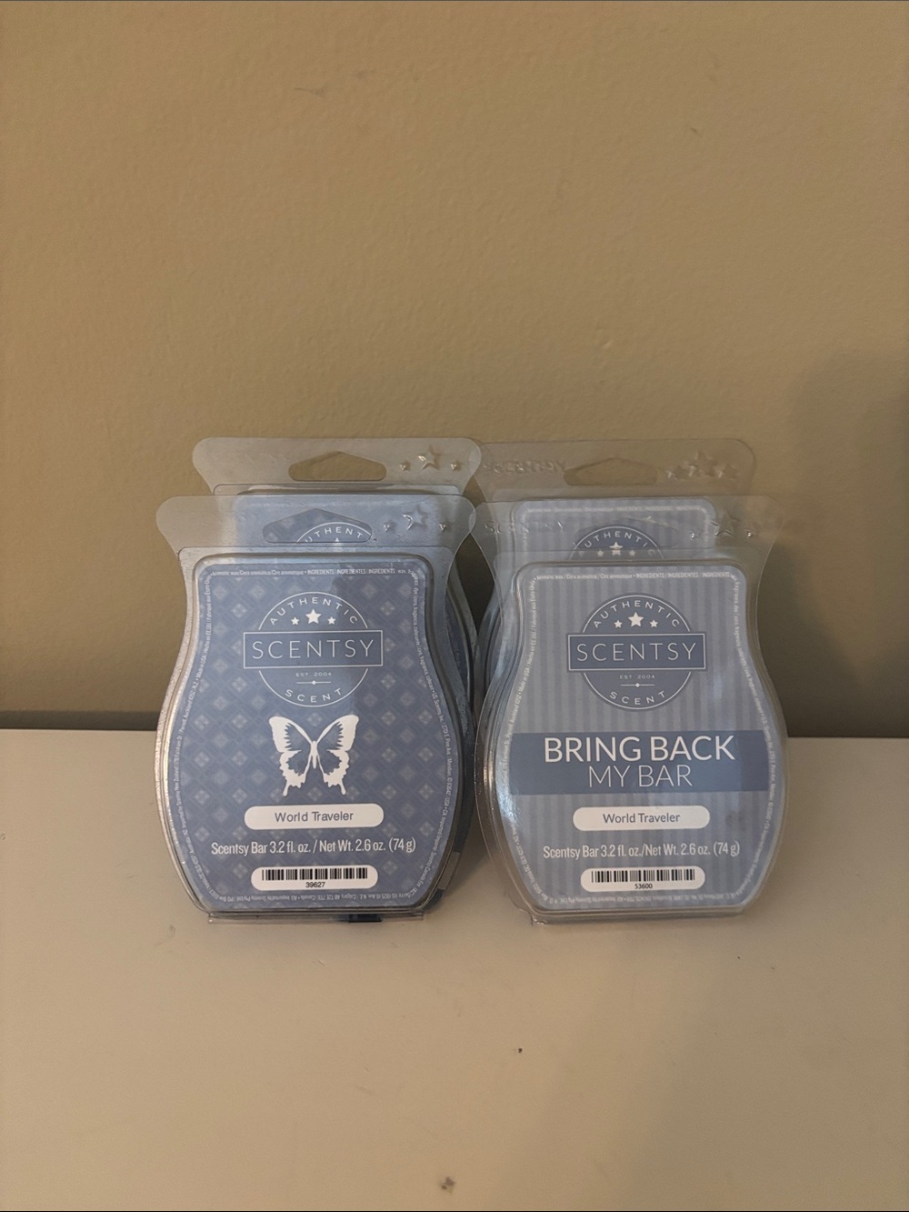Scentsy World Traveler Lot of 4 Wax Melt Bars